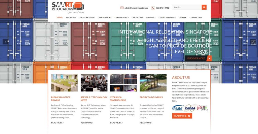 SMART Relocators Homepage