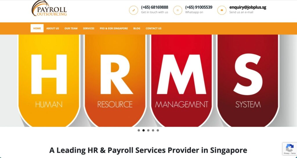 Singapore Payroll Outsourcing Homepage