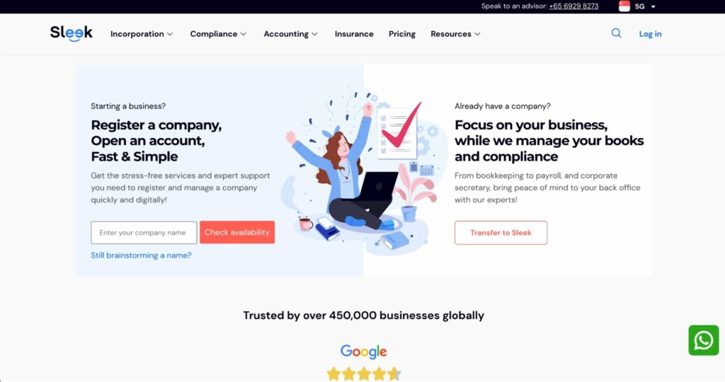 Sleek Homepage
