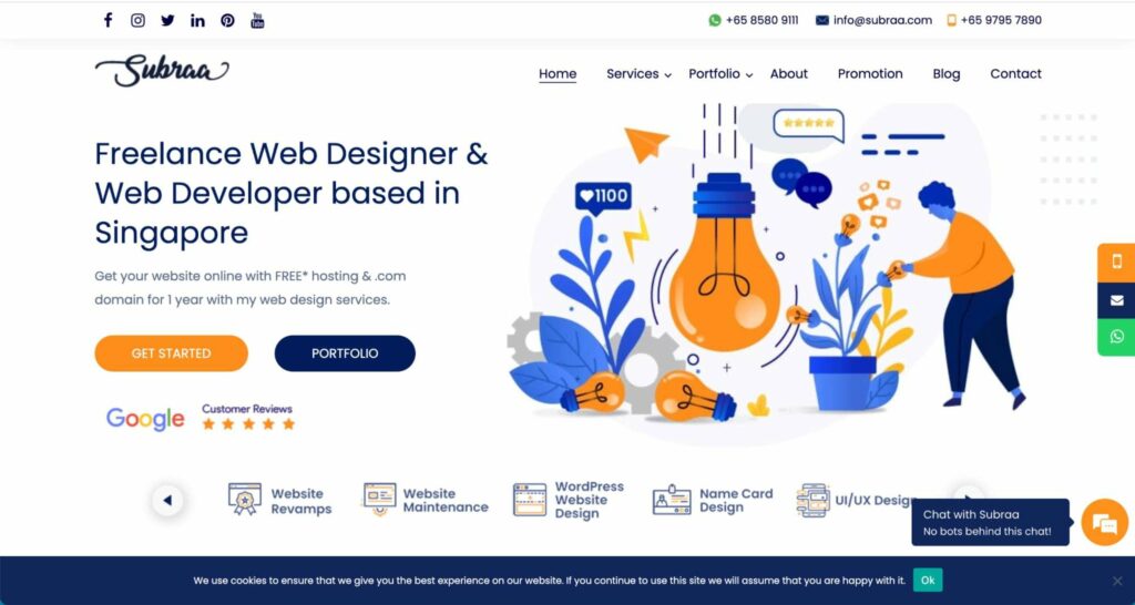 Subraa Homepage