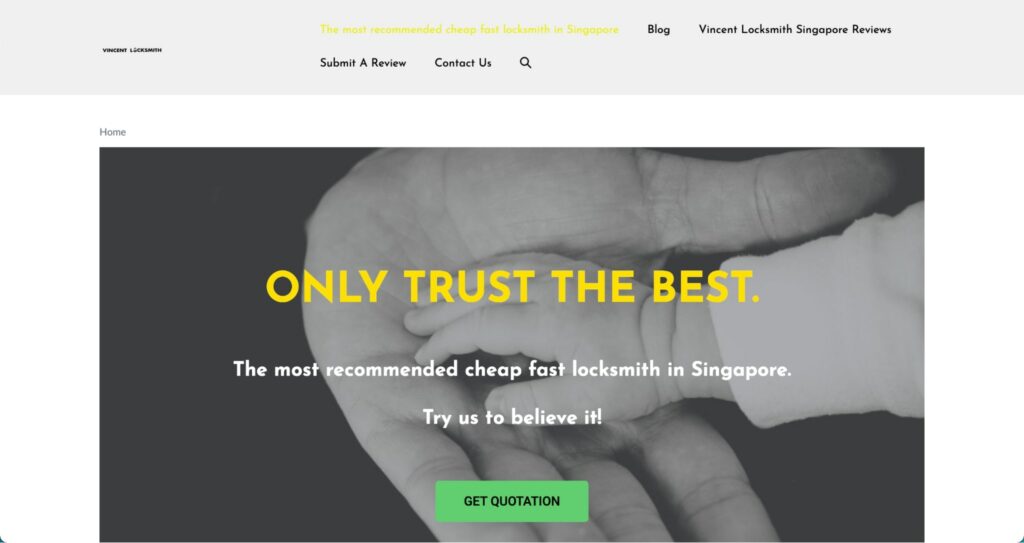 Vincent Locksmith Singapore Homepage