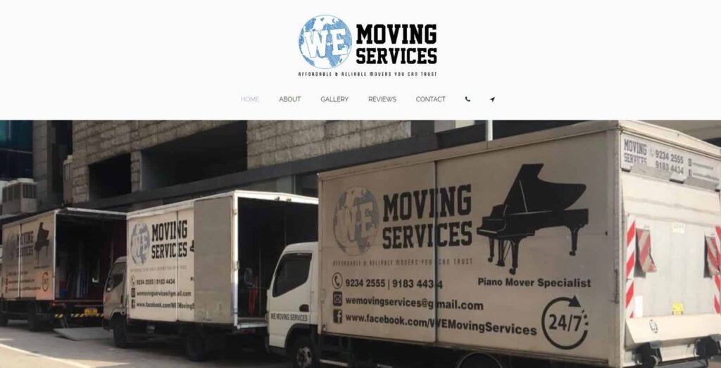 We Moving Services Homepage