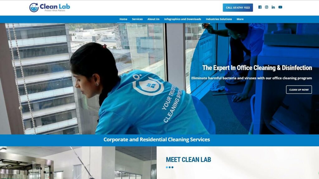 Clean Lab Pte Ltd Homepage