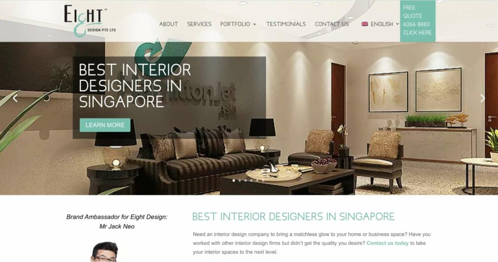 Eight Design Homepage
