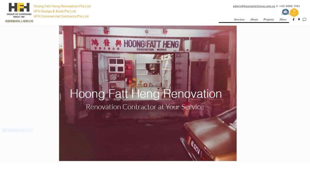 Hoong Fatt Heng Renovation Homepage