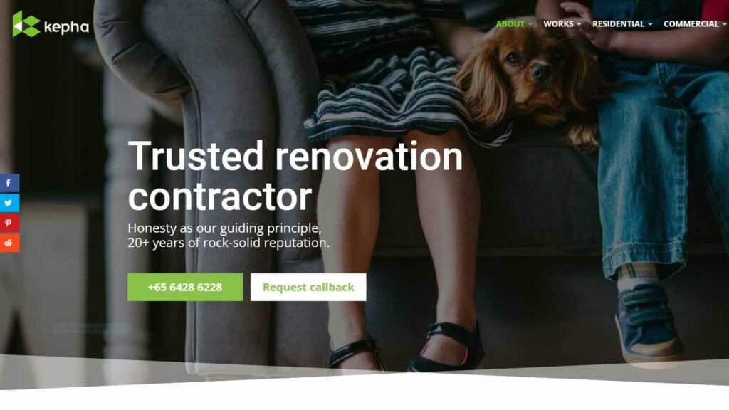 Kepha Design and Contracts Homepage
