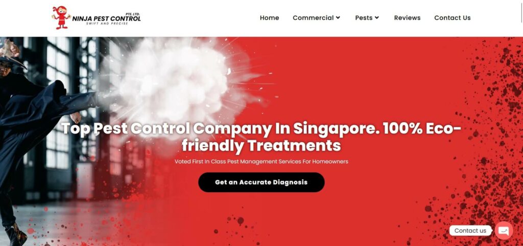 Ninja Pest Control Singapore Homepage