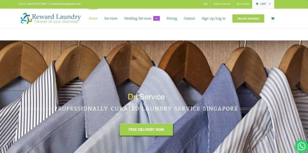 Reward Laundry Homepage