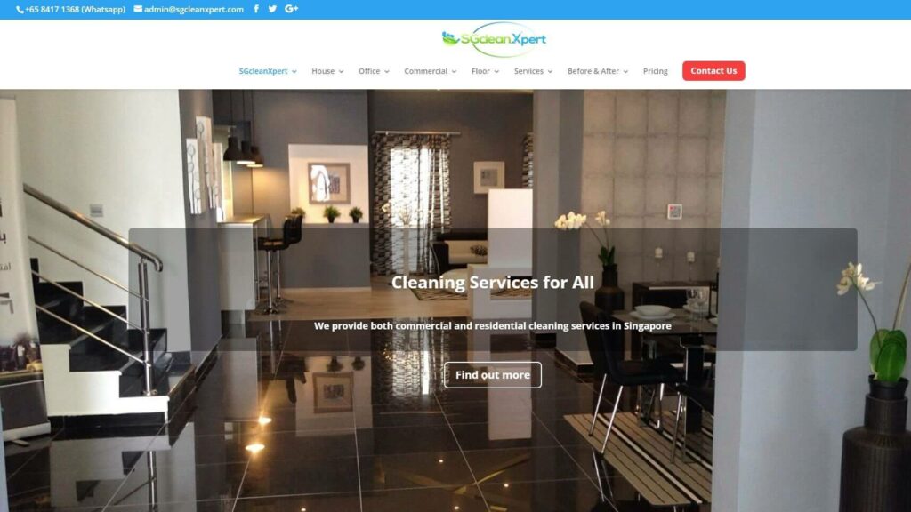 SGcleanXpert Homepage