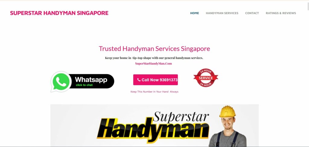 Superstar Handyman Singapore Homepage