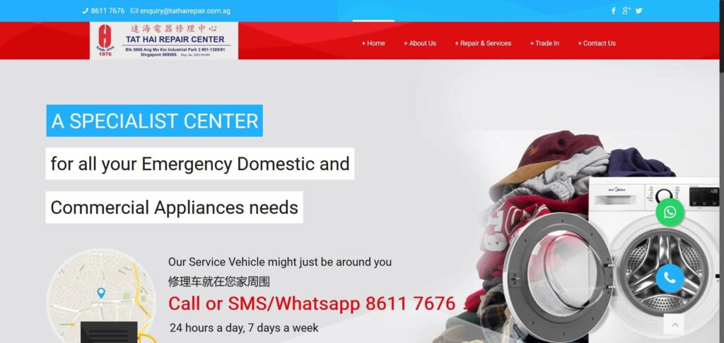 Tat Hai Repair Center Homepage