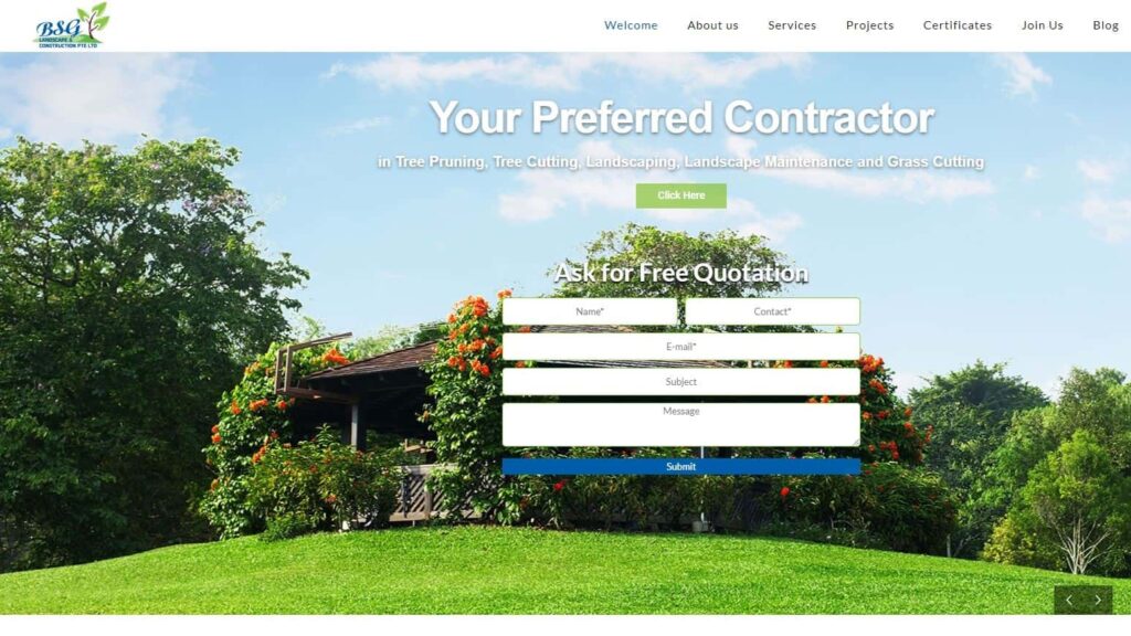 BSG Construction & Landscaping's Homepage