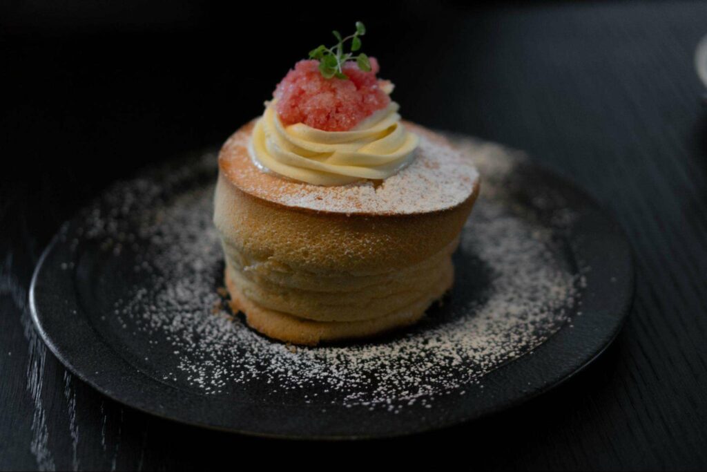 Cap off your brunch with fluffy pancakes at Walking on Sunshine