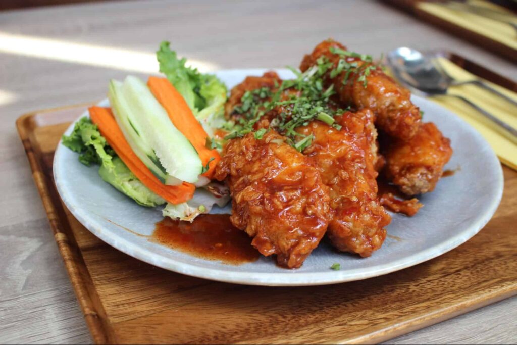 Dig into some delish Thai chicken wings at Siam Thai Kitchen