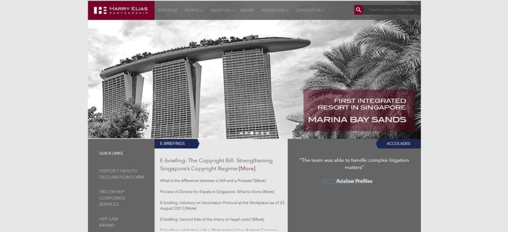 Harry Elias Partnership's Homepage