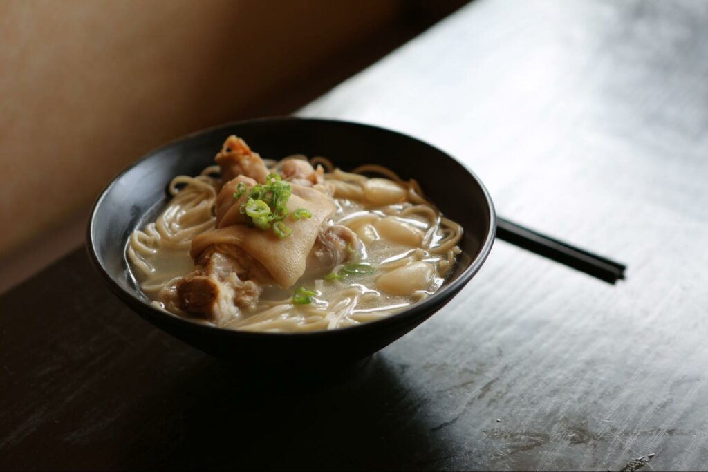 Order a comforting bowl of pork ribs soup at Song Fa Bak Kut Teh