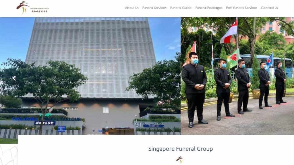 Singapore Funeral Group's Homepage