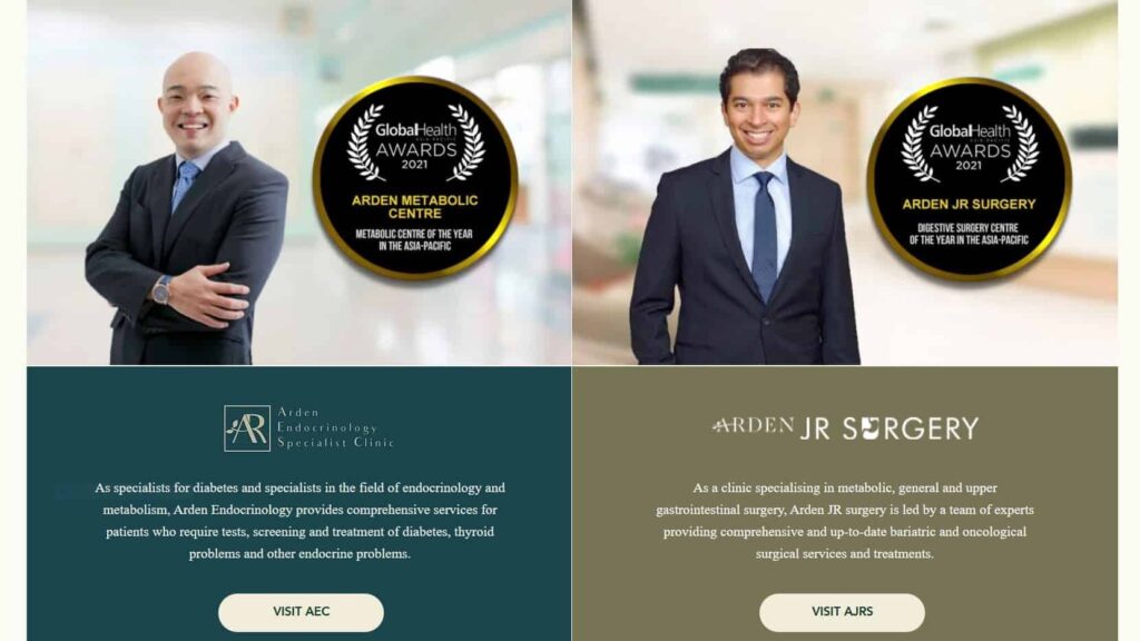 Arden Endocrinology Specialist Clinic's Homepage