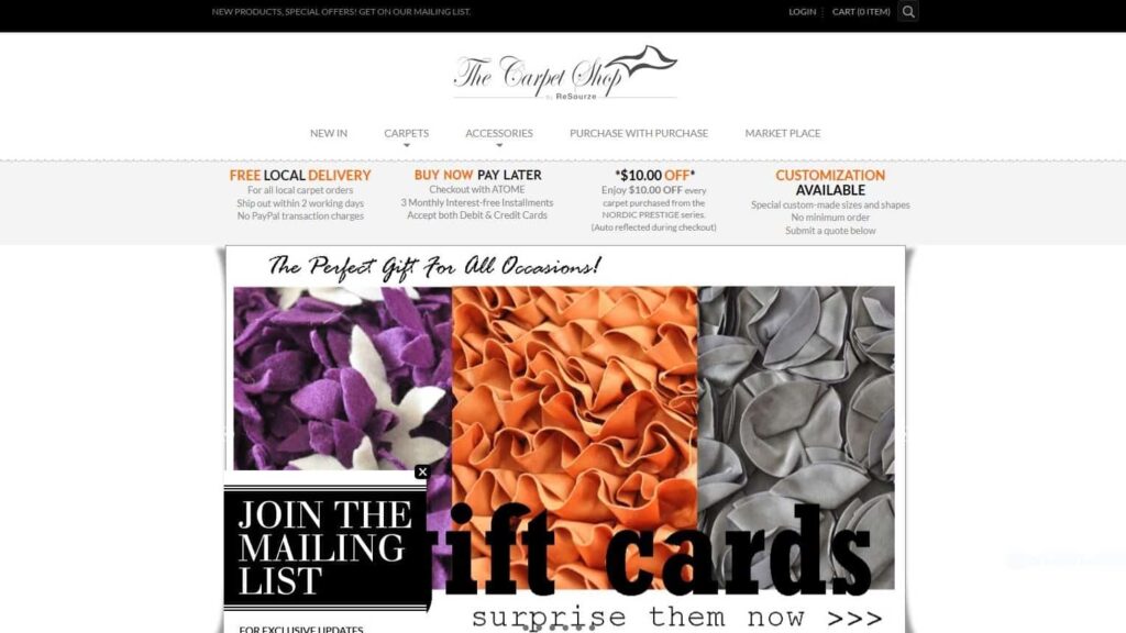 1. The Carpet Shop