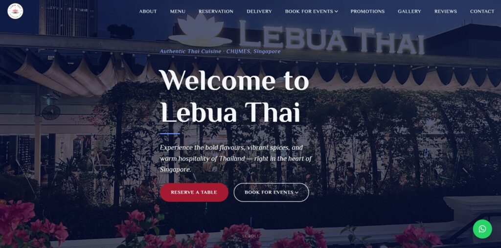 Lebua Thai homepage