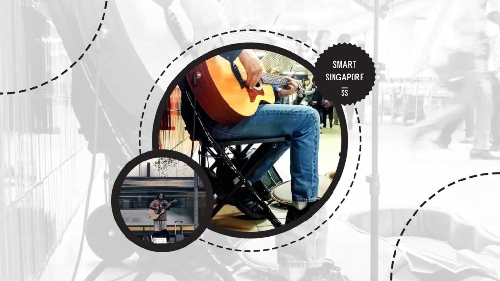 busker-performing