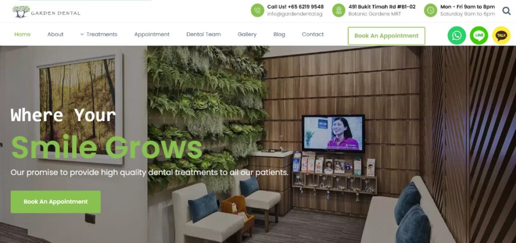 garden dental homepage