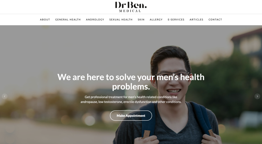 dr ben medical homepage