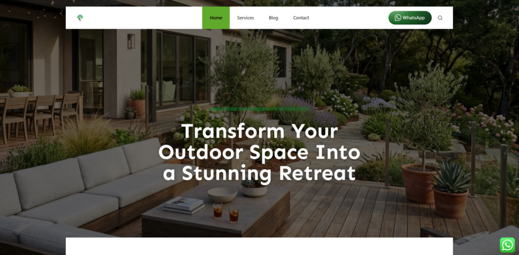 BRO Landscape & Construction homepage