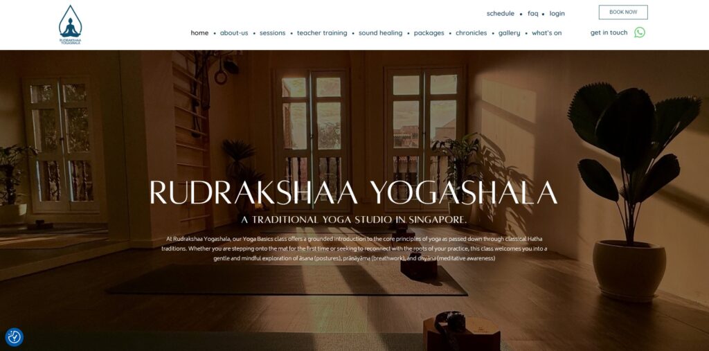 rudrakshaa yogashala homepage