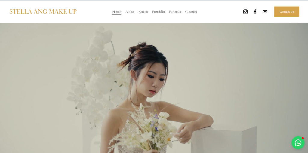 Stella Ang Make Up homepage